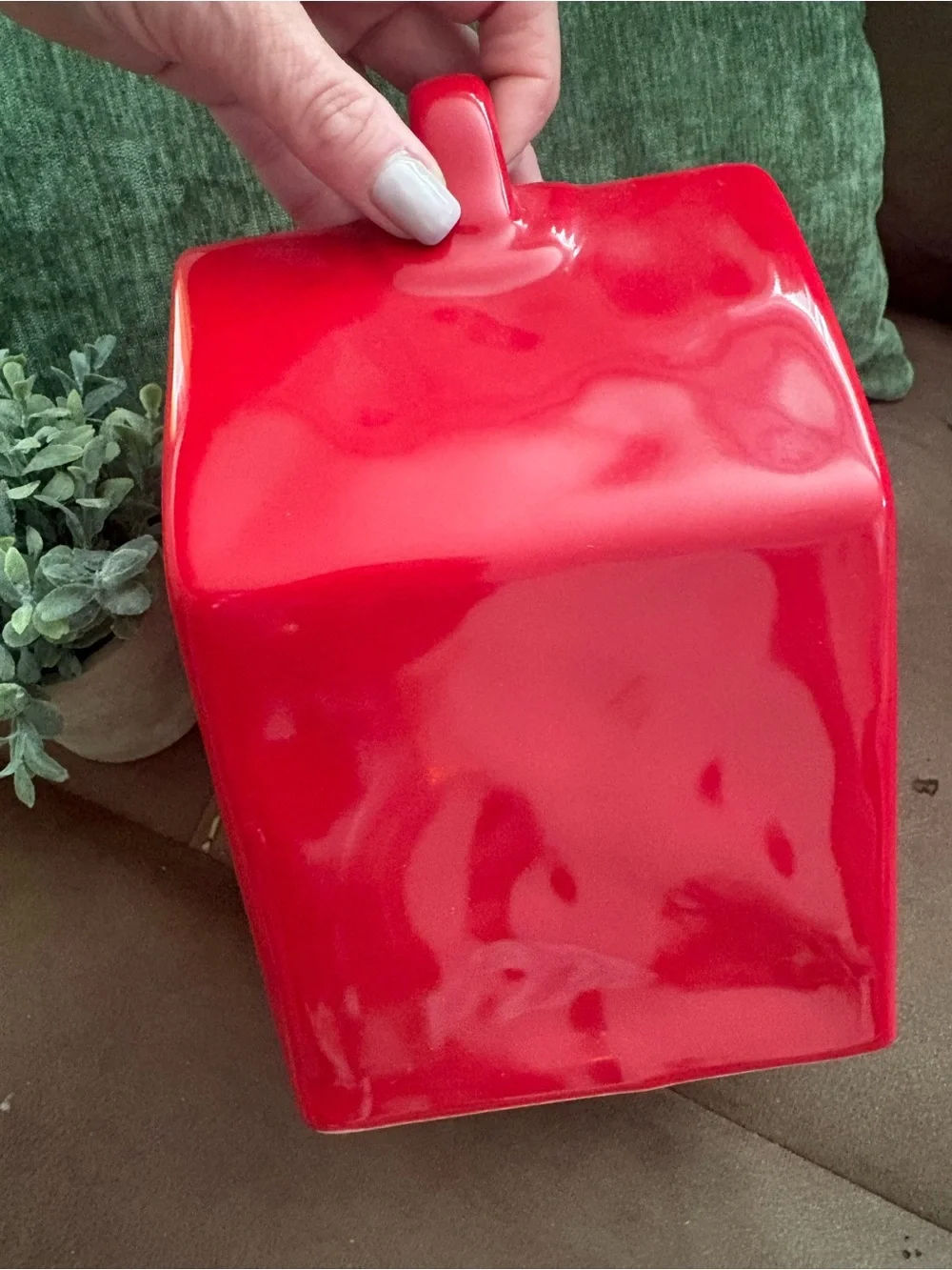 Gorgeous Rae Dunn Red LOVE Ceramic House Lantern/Bird House